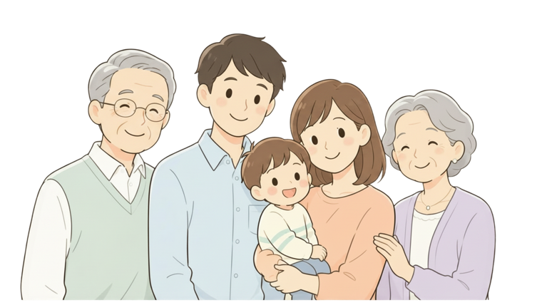 家族のイラスト