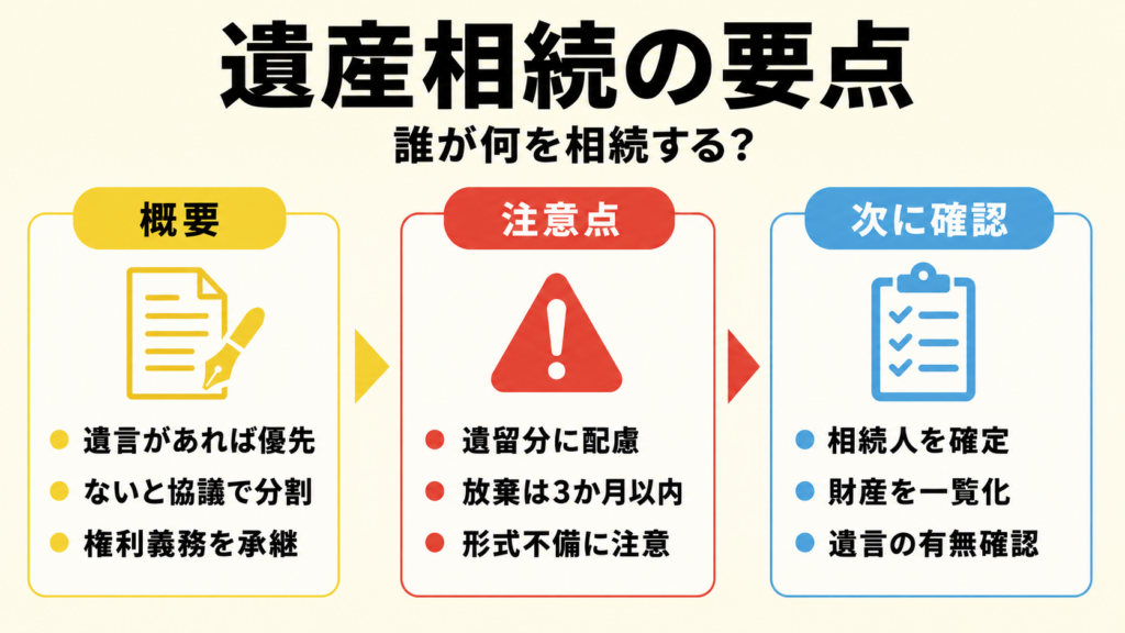 遺産分割協議書が必要になるケースの判定図
